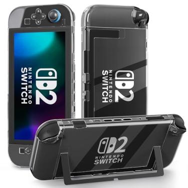 Imagem de FANPL Case for Nintendo Switch 2 (2025), Clear Protective Cover for Switch 2 and Joy Con Controller - Strong and Durable, Not Easy to Fall Off