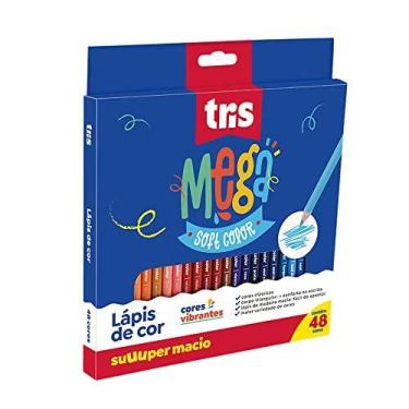 Imagem de Lapis De Cor Triangular Mega Soft Color 48Cores - SUMMIT