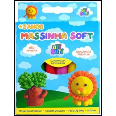 Imagem de Massa Para Modelar Soft Utiguti Estojo 90G 6Cores - CANSON