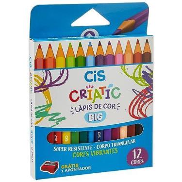 Imagem de Lapis De Cor Jumbo Cis Criatic Triangular 12 Core - SERTIC