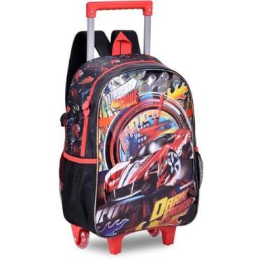 Imagem de Mochila Infantil Com Rodinha Fast Machine G Estojo+Lancheir - CLIO