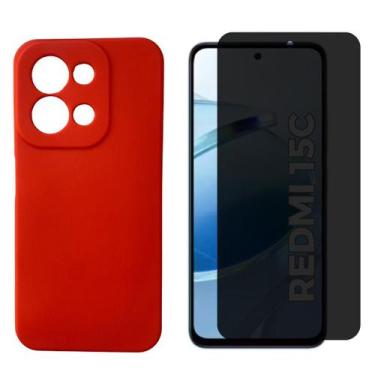 Imagem de Capa + Película Vidro 3D Privativa Para Xiaomi Redmi 15c - Generica, V