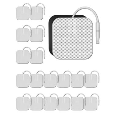 Imagem de BHK-TENS Almofadas De Eletrodos Da Unidade Tens Com Desempenho Autoadesivo Reutilizável, Almofadas De Substituição Compatíveis Com Tens. Use Fios De Derivação De 2 Mm, Como A Marca Tens 7000/3000, A