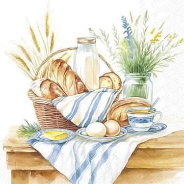 Imagem de Guardanapo para Decoupage Ihr 33x33 Café da Manhã C/ 2 Unidades - GUAR