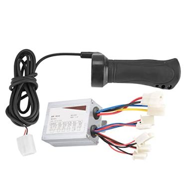 Imagem de Domary Aftermarket 500W Motor Escovado Controlador de Velocidade e Aperto do Acelerador, Fácil Instalação, Controle Estável, Aperto Antiderrapante, para Bicicletas Elétricas, Triciclos, (24V500W)