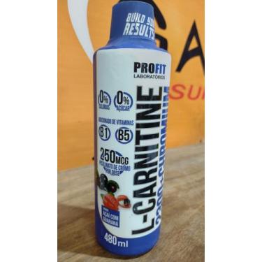 Imagem de L-Carnitine 480ml Carnitina Líquida 2300 + Chromium Profit, LIMÃO