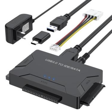 Imagem de Leitor de disco rígido FEMORO IDE SATA para USB 3.0 com alimentação