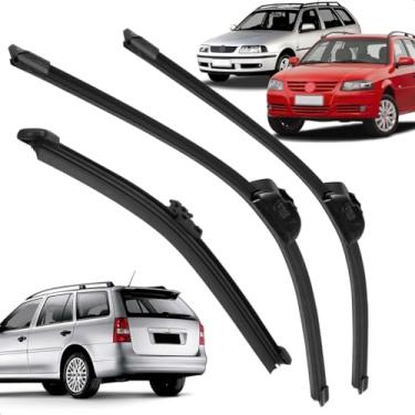 Imagem de Kit Completo 3 Palhetas Limpador Parabrisa Silicone Parati 2001 a 2013