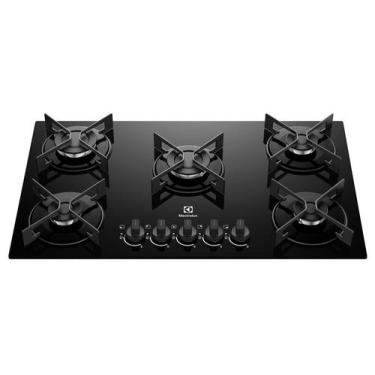 Imagem de Cooktop 5 Bocas a Gás GLP Electrolux Preto Acendimento Automático Effi