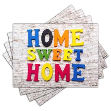 Imagem de Jogo Americano - Home Sweet Home com 4 peças - 949Jo - Allodi