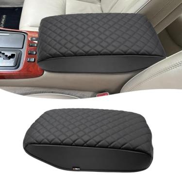 Imagem de KBH Capa de apoio de braço do console central para Lexus GS300 GS400 GS430 1998-2005, protetor de console médio, capa de almofada de tampa de descanso de braço, antiarranhões, preta