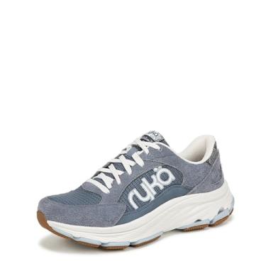 Imagem de Ryka Tênis clássico feminino Devotion X Max, Tecido azul Flintstone, 35