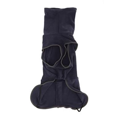 Imagem de Casacos e Jaquetas Quentes para Cães de Estimação, Jaqueta de Inverno para Cães, Espessamento, Alta Elasticidade, Confortável, Quente, para Clima Frio, Azul Marinho (XXG)
