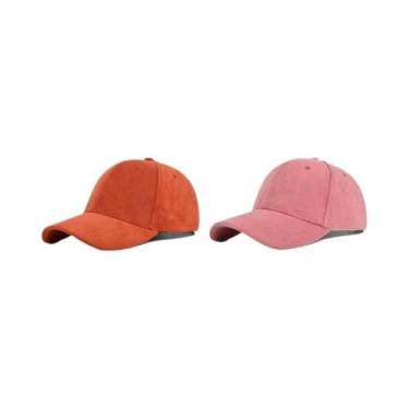 Imagem de Boné Snapback Unissex de Camurça - Ajustável, Retrô e Estilo Hip Hop, 