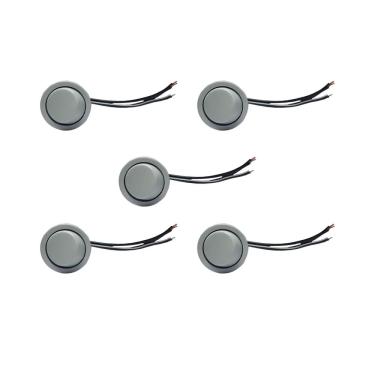 Imagem de 05 Interruptor Para Moveis Botão 22mm Com Cabo 2a Branco