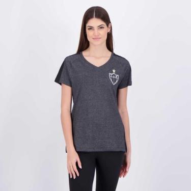 Imagem de Camisa Atlético Mineiro Escudo Feminina Cinza - Surf Center, M