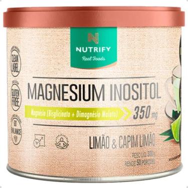 Imagem de Magnesium Inositol 350mg Dimalato e Bisglicinato 300g Nutrify, Limão e