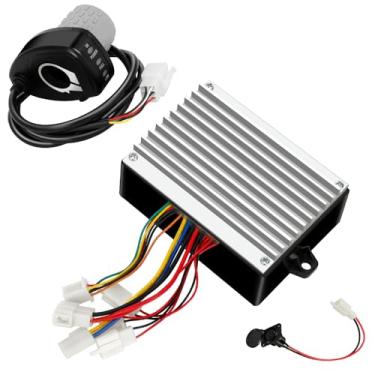 Imagem de EOPOAYI Kit de substituição para controlador e acelerador MX650 para Razor MX500 Electric Dirt Bike, módulo de controle de 36V 500W e acelerador giratório para Razor SX500 com porta de carregamento de