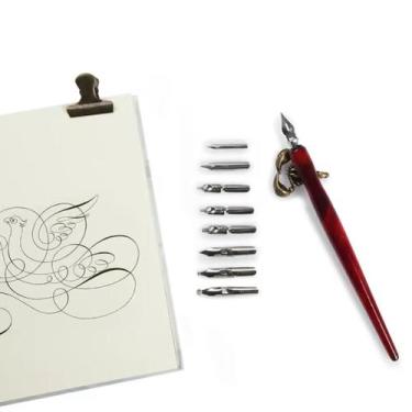 Imagem de Kit 9 pontas pena caneta tinteiro caligrafia manga arte - LUYKE