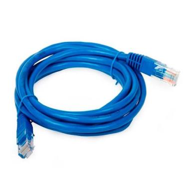 Imagem de Cabo De Rede Azul Utp 3 Metros Crimpado Rj45 Alta Velocidade - New day