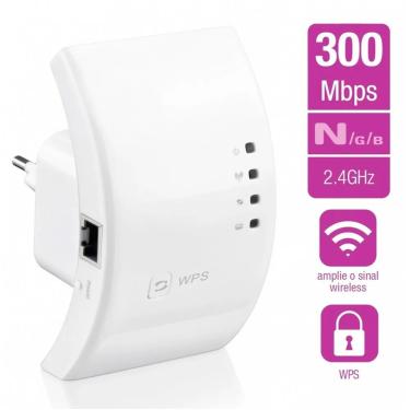 Imagem de Repetidor Wifi Wireless Sinal Internet 300M Bivolt 110V 220V