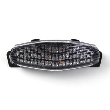 Imagem de Lanterna traseira de LED transparente Arashi para Kawasaki Ninja 650R ER6 2009-2010, luz traseira de freio de seta, acessórios de substituição integrados para motocicleta