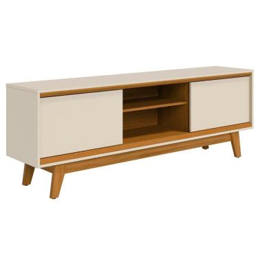 Imagem de Rack Bancada Tv 65 Pol 2p 164 Cm Atlas Cinamomo Off White Madetec Cinamomo Off White