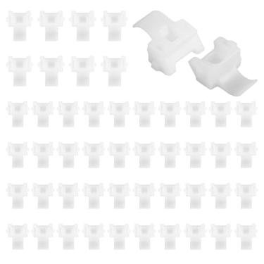 Imagem de 50 clipes de restrição de armário compatíveis com Blum 38C315B3, clipes de dobradiça de restrição de ângulo de 86 graus, limitador de ângulo de dobradiça invisível, limitador de ângulo de porta de