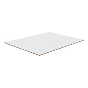 Imagem de Kit 6 Placa Chapa MDF Branco/Cru 3 mm 45x45 cm Quadro