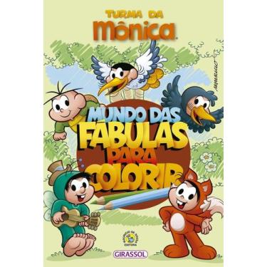 Imagem de Turma da Mônica - Mundo das Fábulas Para Colorir - GIRASSOL, Sortido
