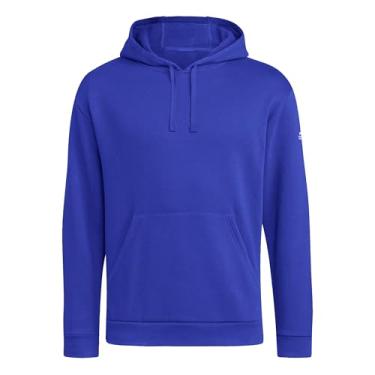 Imagem de adidas Moletom masculino de lã, azul royal/branco, grande