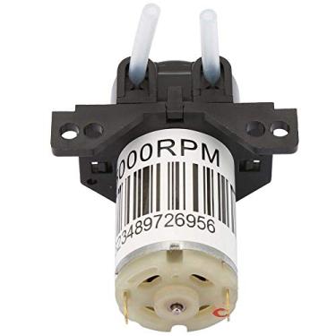 Imagem de Bomba de Escorvamento Automático DC de Titulação de Bomba Peristáltica Silenciosa Em Miniatura de 6V para Análise Bioquímica (6V ângulo reto preto)