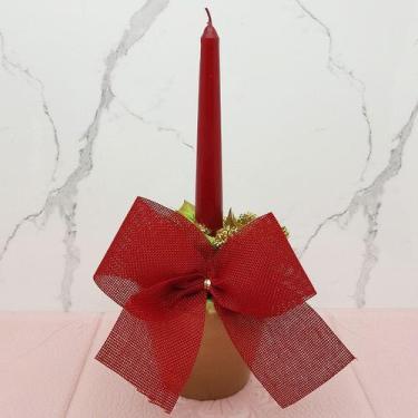 Imagem de Vaso Aparador Porta Vela Arranjo Centro Mesa Natalino 30cm A - Genéric