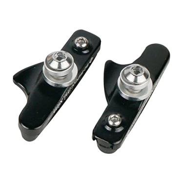 Imagem de Conjunto de sapata de freio de estrada tipo gaveta de liga de alumínio de alta resistência para bicicleta de 55 mm, borracha para todos os climas, melhor desempenho de frenagem e pastilhas de freio
