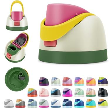 Imagem de BydGxy Tampas de substituição para garrafas de água Owala FreeSip 473 ml 680 g 947 g 1134 g – acessório de tampa flip top à prova de vazamento, serve para tampa Owala, Slider SmoothSip, sem BPA