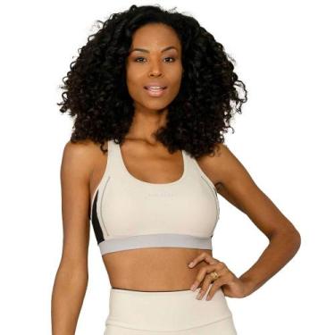 Imagem de Top Run More Remake Feminino, Bege, M