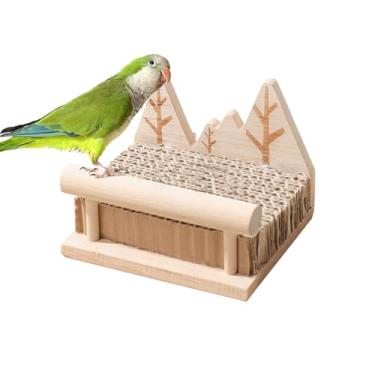 Imagem de Rrlihjgu Brinquedo Para Pássaros | Acessórios Para Gaiola De Poleiro,Estação De Brincadeiras Em Para Construir Destruir Treinar,Acessórios Para Gaiola Interior