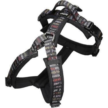 Imagem de Hakusan] Arnês Zero Dog projetado por RATIA Design Studio, feito pelo Japão, confortável, ajustável, amigável, material de amortecimento, M - cão médio, preto