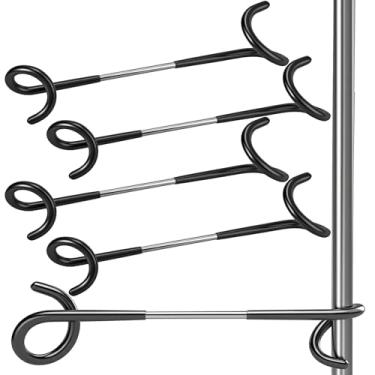 Imagem de Ripeng Pacote com 4 ganchos para alimentador de pássaros, cabide de planta de jardim com duas extremidades para pendurar comedouros de pássaros, lanterna, ganchos de aço inoxidável, suporte de parede