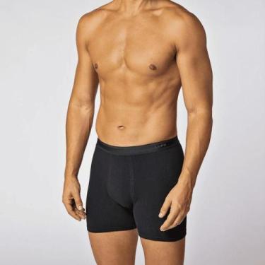 Imagem de Cueca Lupo Boxer Algodão com Elastano 615-003, Preto, P
