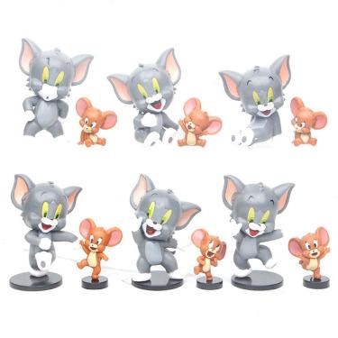 Imagem de Boneco de brinquedo Tom e Jerrys Jerrys Anime 12 unidades/lote colecionáveis