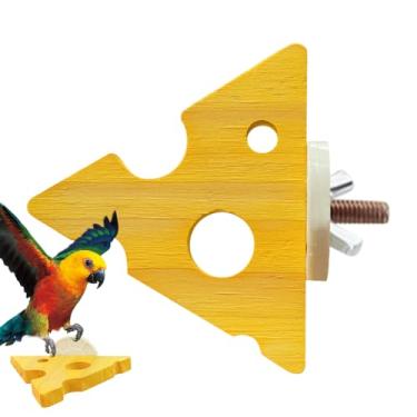 Imagem de Poleiro Para Papagaios - Design Natural em Formato Queijo - Poleiro Natural para Pássaros,Para Periquitos Canários Calopsitas Aratingas Ambientes Internos e Jardim Externo Casa