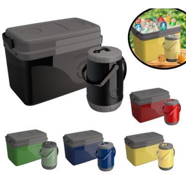 Imagem de Jogo Térmica Cooler 15l + Jarra Térmica Pavia 2,5l Unitermi, PRETA