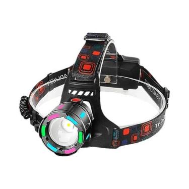 Imagem de Lanterna De Cabeça LED Recarregável Potente 20000000LM Para Pesca E Ca