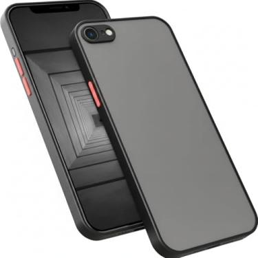 Imagem de Capa Protetora Compatível com Apple iPhone 16E Fosca Translúcida Silicone Preta Com Proteção de Câmera