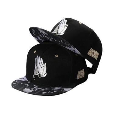 Imagem de Boné De Beisebol Masculino Ajustável Com Aba Reta, Bordado Hip-hop, Ch