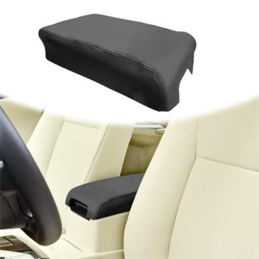 Imagem de QianBao Capa de substituição para console central de couro DIY para Toyota Camry 2012-2017, capa de apoio de braço com ajuste original, proteção antiarranhões
