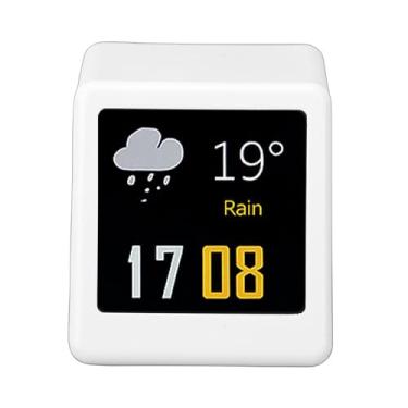 Imagem de Asixxsix Exibição dinâmica LED com tela IPS de 1,54 polegadas, Estação meteorológica Temperatura Umidade Velocidade do Pressão atmosférica, Exibição do álbum de fotos de animação GIF