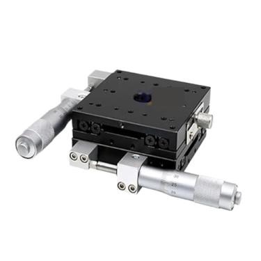 Imagem de Plataforma de deslocamento manual, eixo XY 90 * 90 mm, LY90-R LY90-L LY90-C, estação de corte de mesa deslizante de micrômetro (LY90-R)