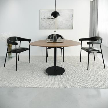 Imagem de Cadeira de Jantar Joy Tecido Revest Sint Est.Preta